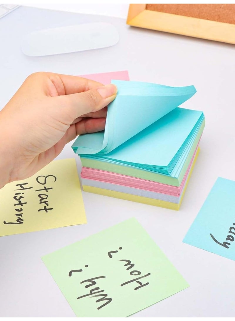 ملاحظات غير لاصقة، مجموعة من 500 ورقة، مناسبة للمدرسة والمنزل، ملاحظات تذكيرية - Image 5